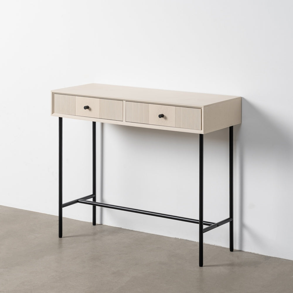 CONSOLA CREMA DM ENTRADA 90 X 35 X 75 CM