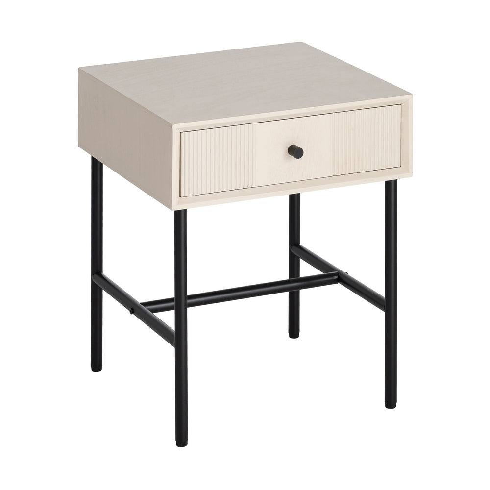 MESITA CREMA DM DORMITORIO 40 X 40 X 49,50 CM