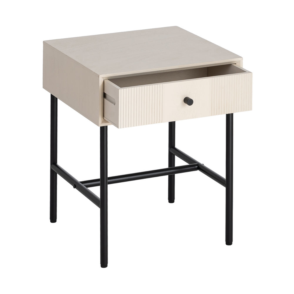 MESITA CREMA DM DORMITORIO 40 X 40 X 49,50 CM