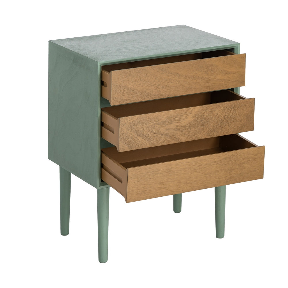 MESITA VERDE DM DORMITORIO 50 X 35 X 62,50 CM