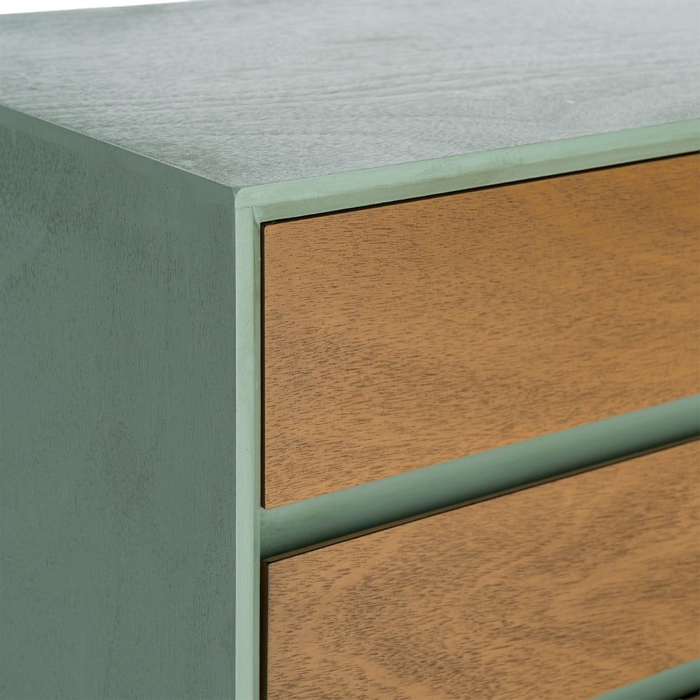 MESITA VERDE DM DORMITORIO 50 X 35 X 62,50 CM
