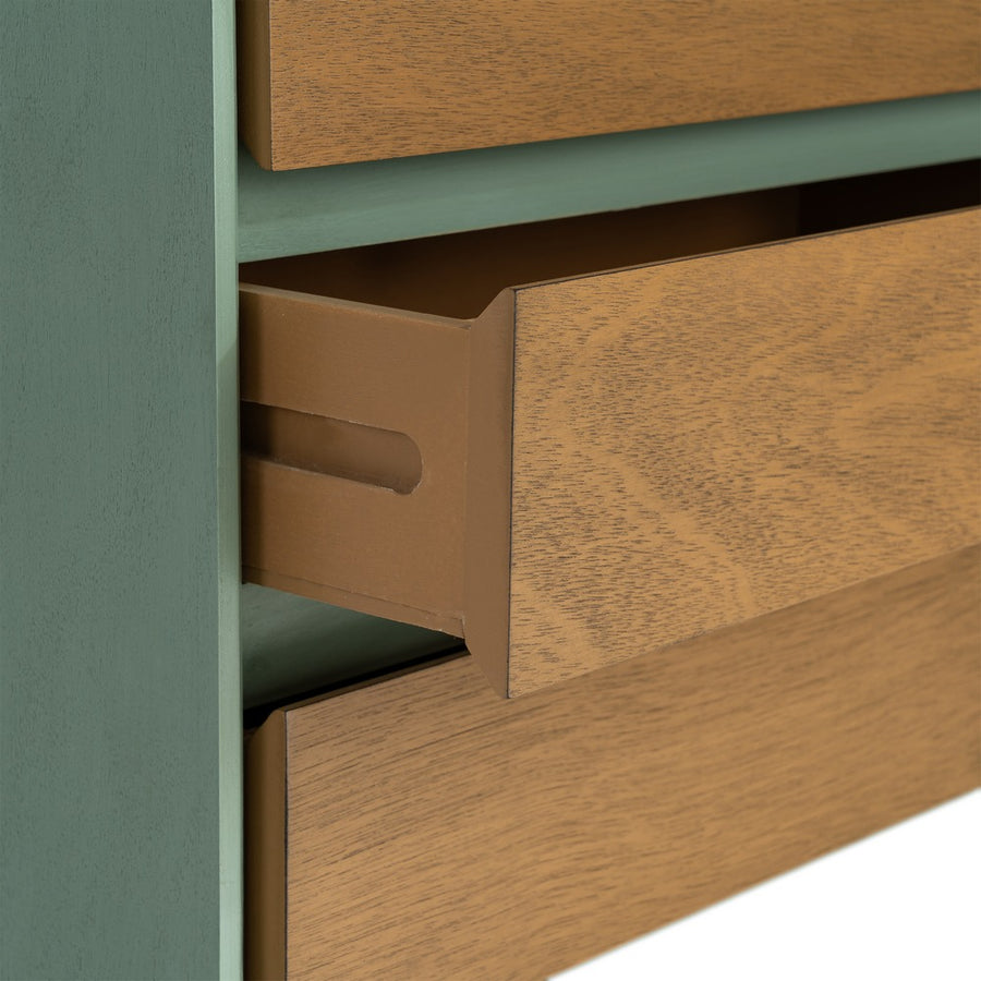 MESITA VERDE DM DORMITORIO 50 X 35 X 62,50 CM
