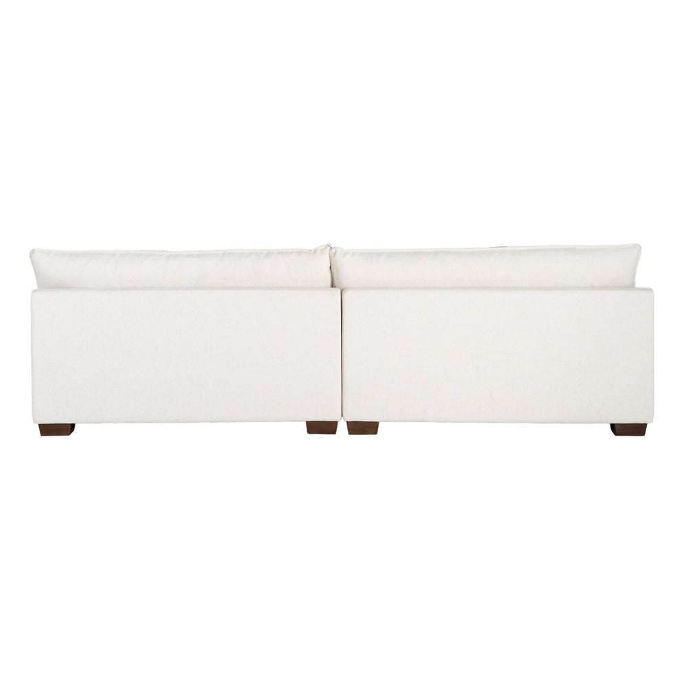 SOFÁ 4 PLAZAS CREMA TEJIDO 282 X 101 X 71 CM