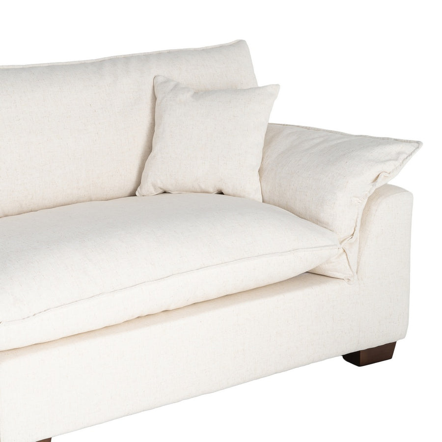 SOFÁ 4 PLAZAS CREMA TEJIDO 282 X 101 X 71 CM