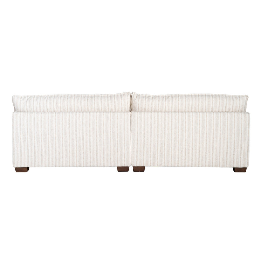 SOFÁ 4 PLAZAS RAYAS CREMA TEJIDO 282 X 101 X 71 CM
