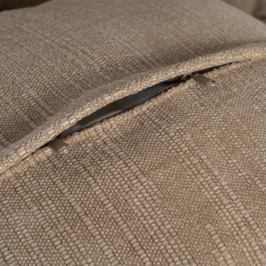 SOFÁ 2 PLAZAS BEIGE OSCURO TEJIDO 181 X 103 X 72 CM