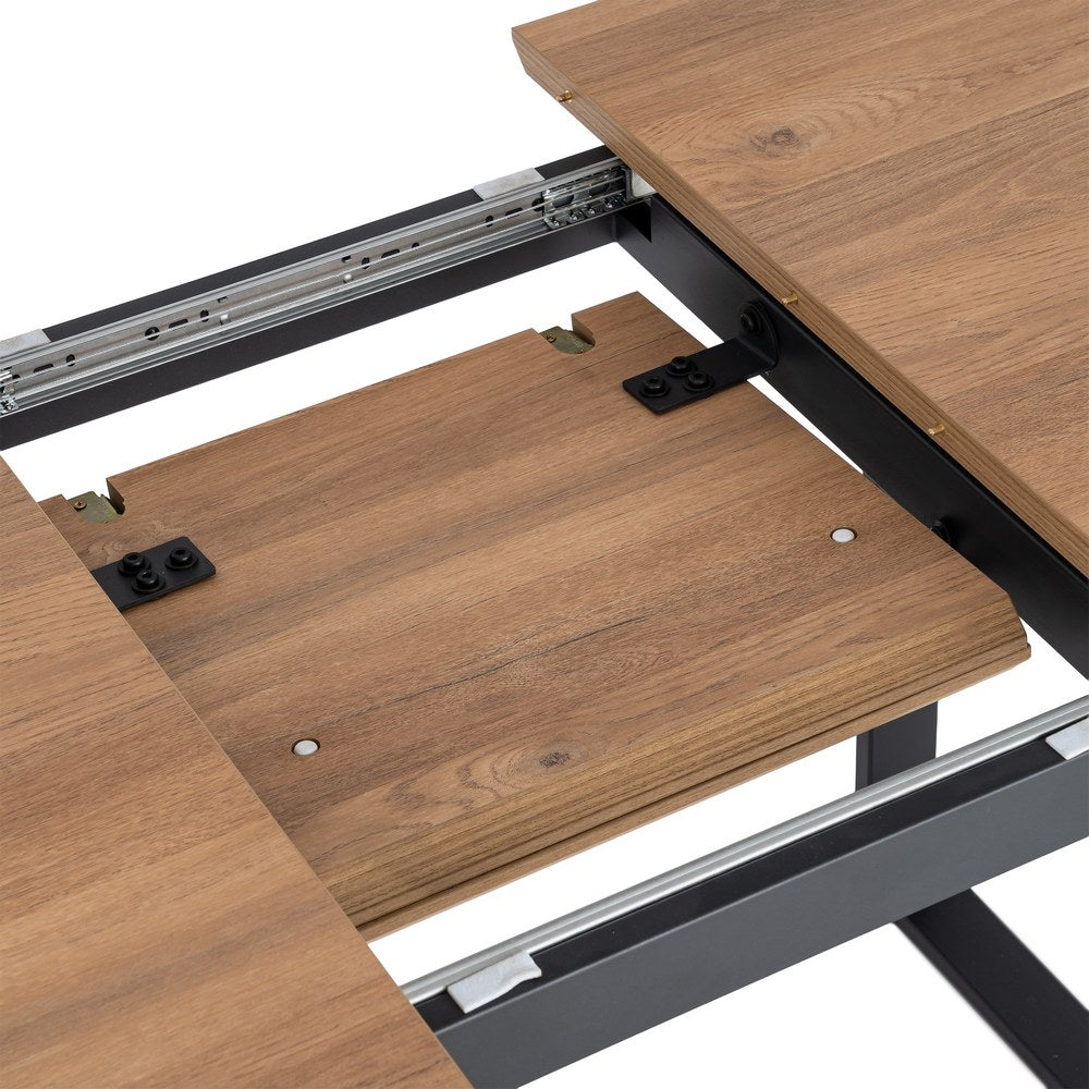 MESA EXTENSIBLE NATURAL DM-METAL SAL�N 120 X 80 X 76 CM