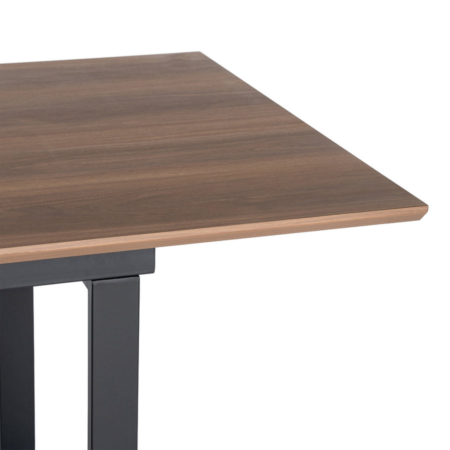 MESA EXTENSIBLE MARRÓN DM-METAL SALÓN 120 X 80 X 76 CM