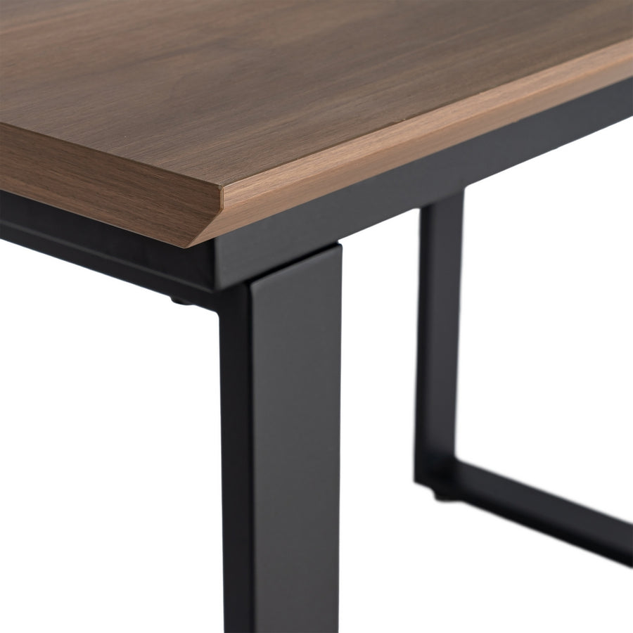 MESA EXTENSIBLE MARRÓN DM-METAL SALÓN 120 X 80 X 76 CM