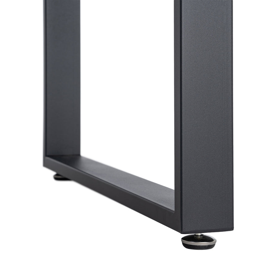 MESA EXTENSIBLE MARRÓN DM-METAL SALÓN 120 X 80 X 76 CM