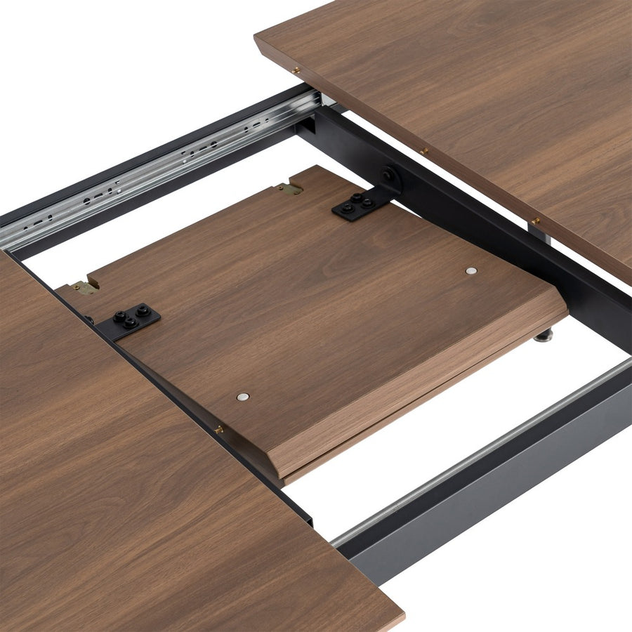 MESA EXTENSIBLE MARRÓN DM-METAL SALÓN 160 X 90 X 76 CM