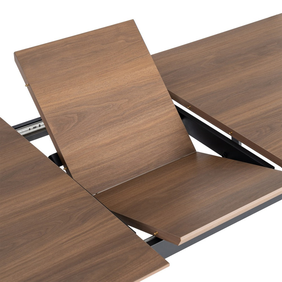 MESA EXTENSIBLE MARRÓN DM-METAL SALÓN 160 X 90 X 76 CM