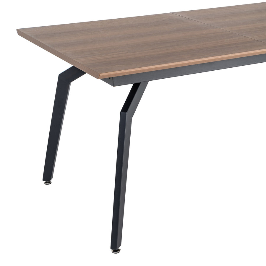 MESA EXTENSIBLE MARRÓN DM-METAL SALÓN 160 X 90 X 76 CM