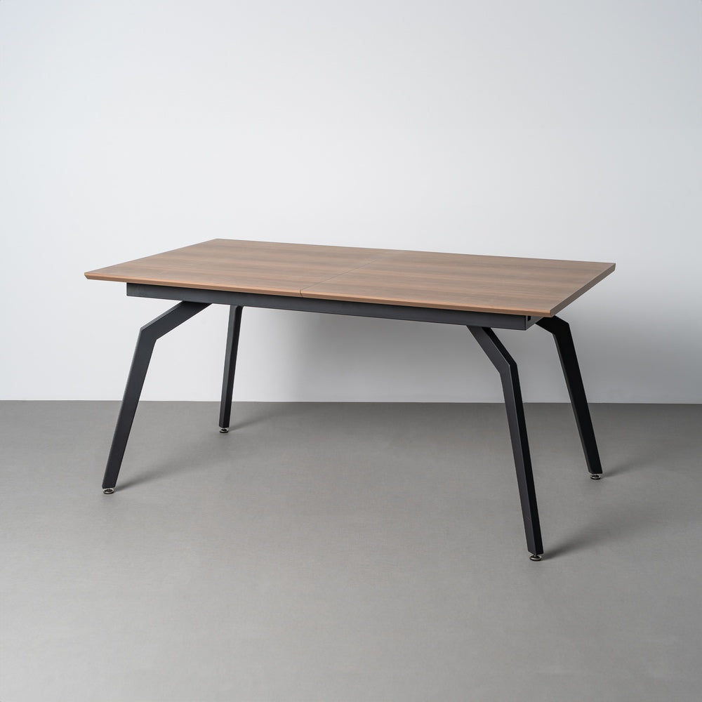 MESA EXTENSIBLE MARRÓN DM-METAL SALÓN 160 X 90 X 76 CM