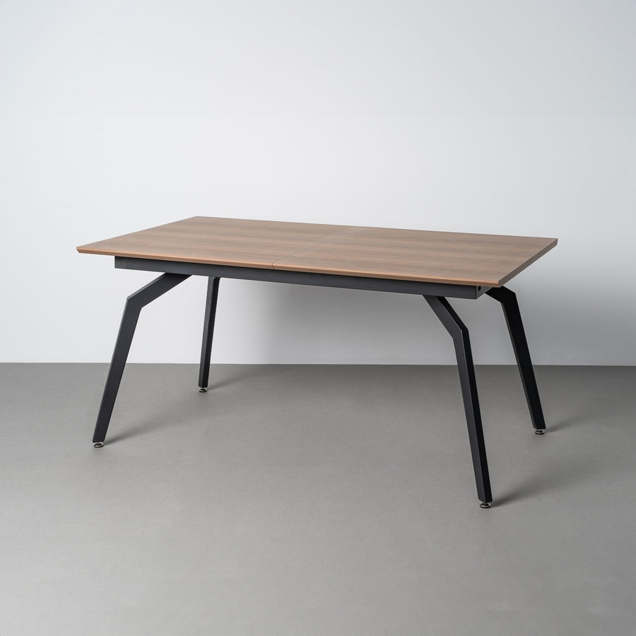 MESA EXTENSIBLE MARRÓN DM-METAL SALÓN 160 X 90 X 76 CM