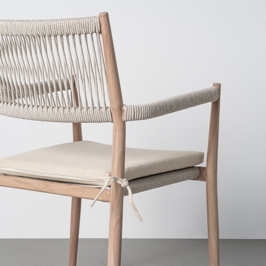 SILLA APILABLE ACERO-RATTÁN PE EXTERIOR 55 X 55 X 85 CM