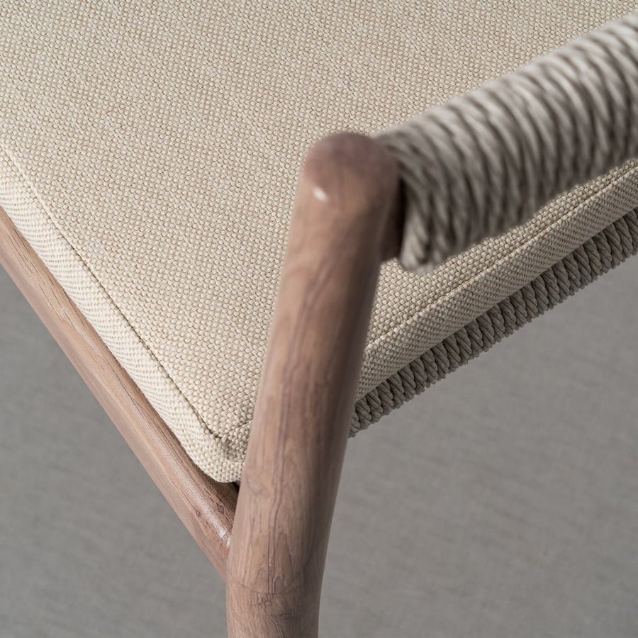 SILLA APILABLE ACERO-RATTÁN PE EXTERIOR 55 X 55 X 85 CM