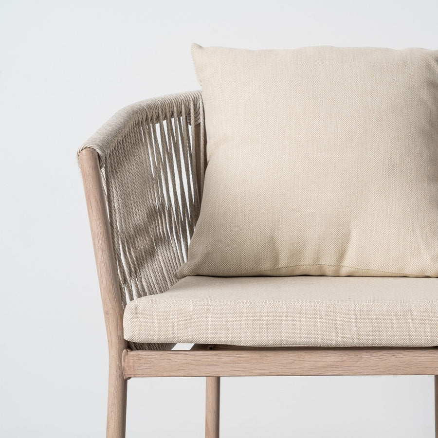 SILLA ACERO-RATTÁN PE EXTERIOR 57 X 58 X 74,50 CM