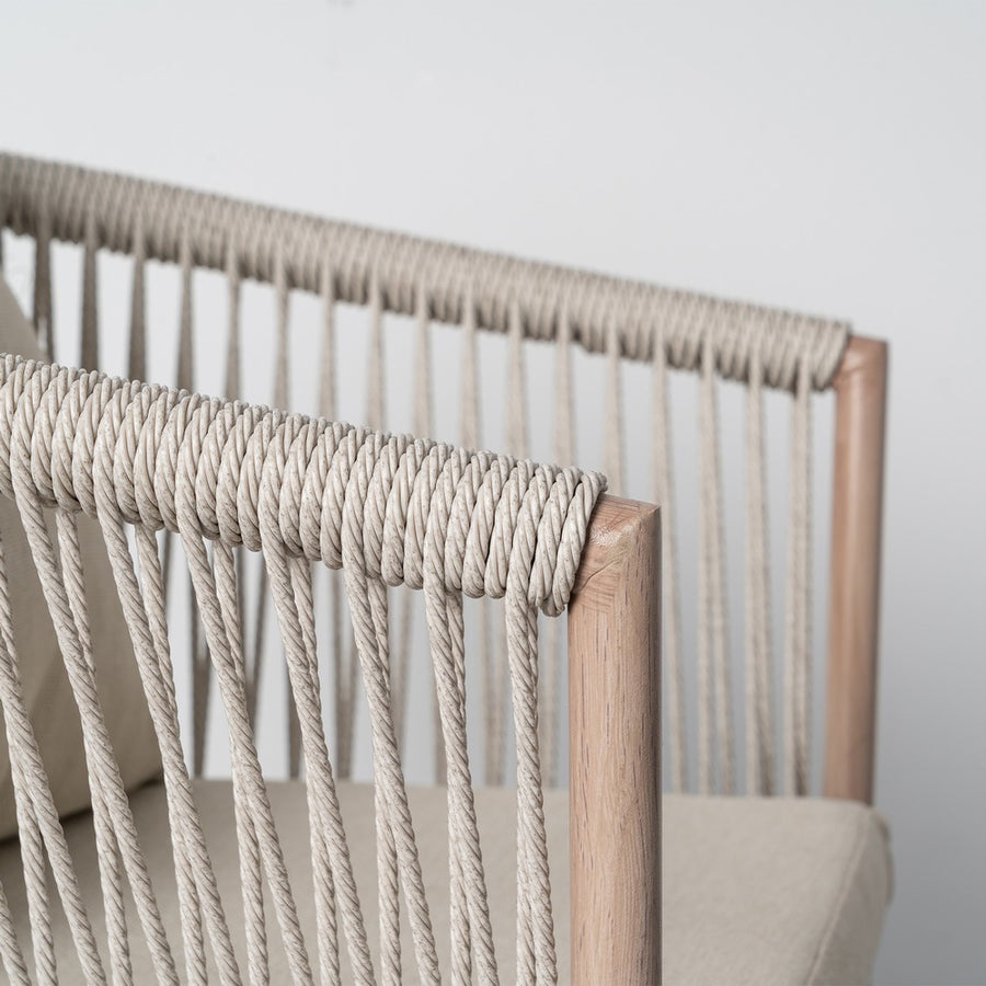 SILLA ACERO-RATTÁN PE EXTERIOR 57 X 58 X 74,50 CM