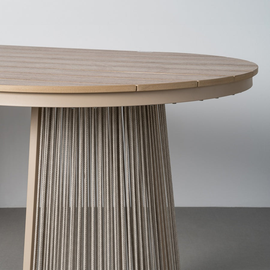 MESA COMEDOR POLYWOOD-PE RATÁN EXTERIOR 180 X 90 X 76,50 CM