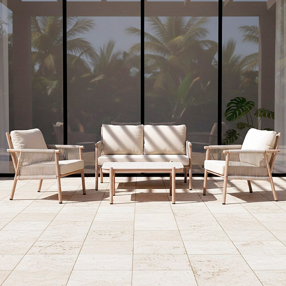 SALINA STEEL-RATTAN PE 1 CM GARDEN SET