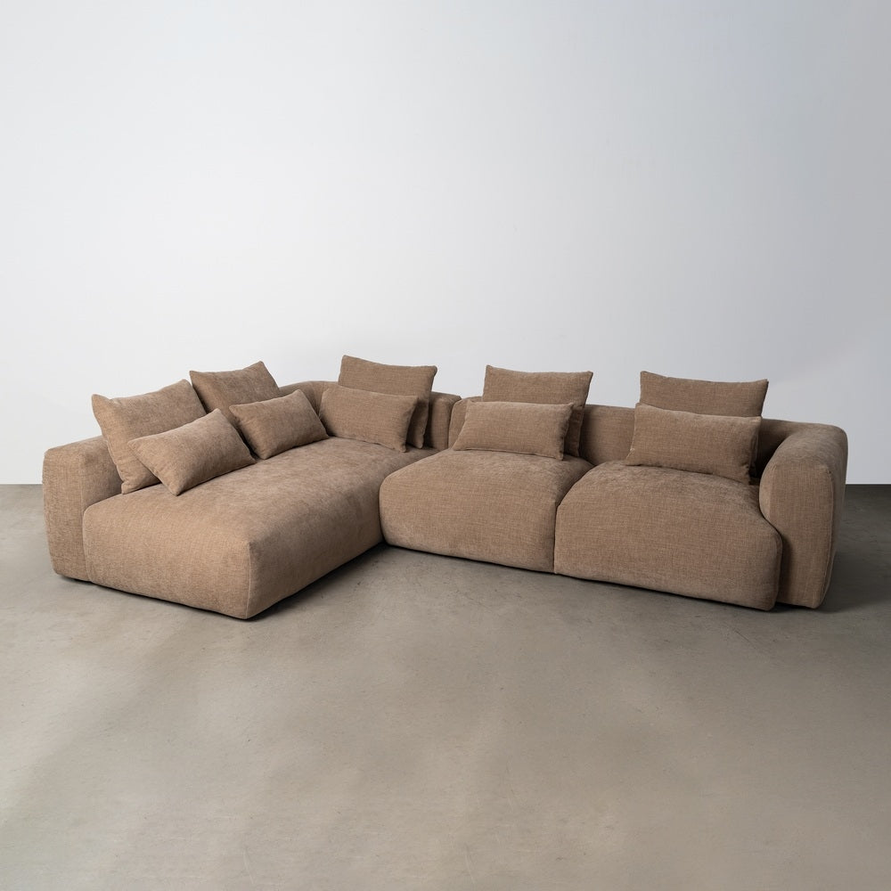 SOF� CHAISE LONGUE IZQUIERDA BEIGE 307 X 202 X 81 CM