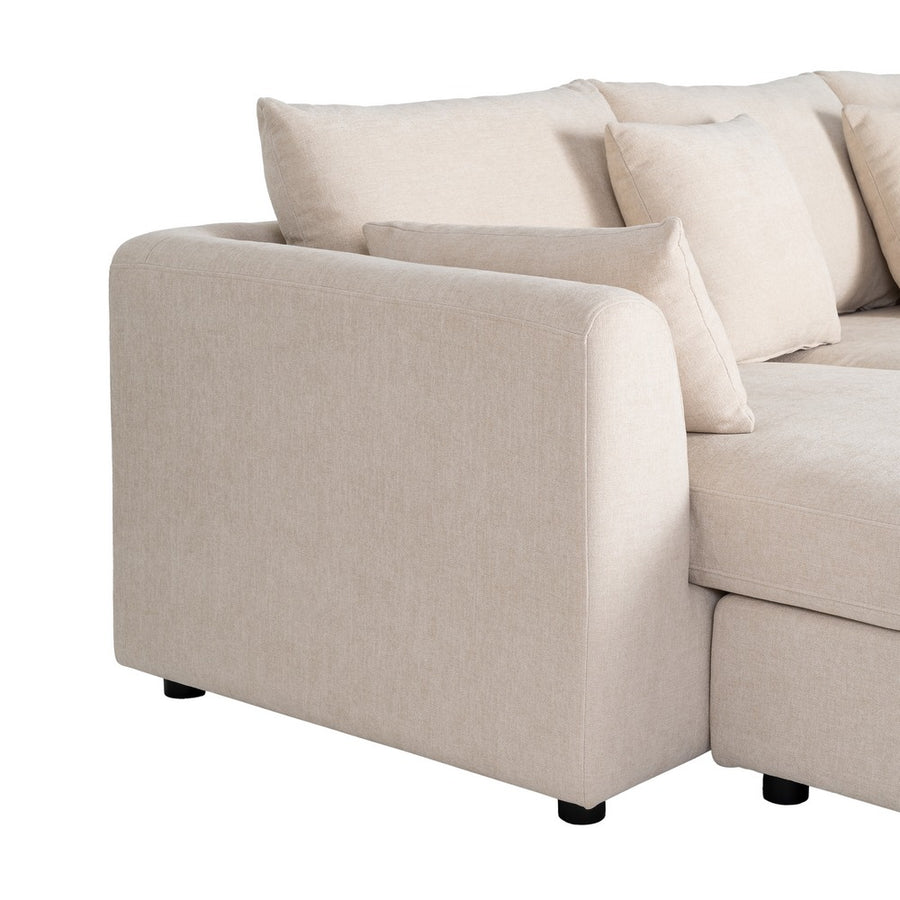 SOFÁ CHAISE LONGUE IZQ./DCHA. CREMA 260 X 164 X 76 CM