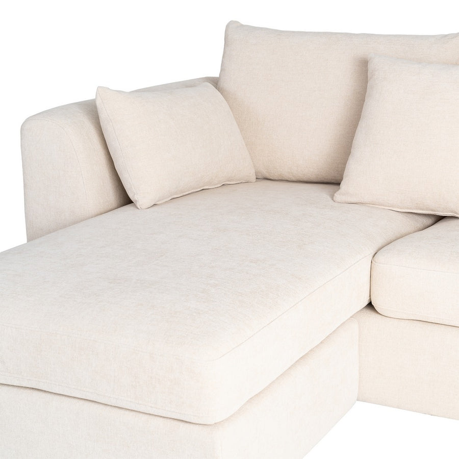 SOFÁ CHAISE LONGUE IZQ./DCHA. CREMA 260 X 164 X 76 CM
