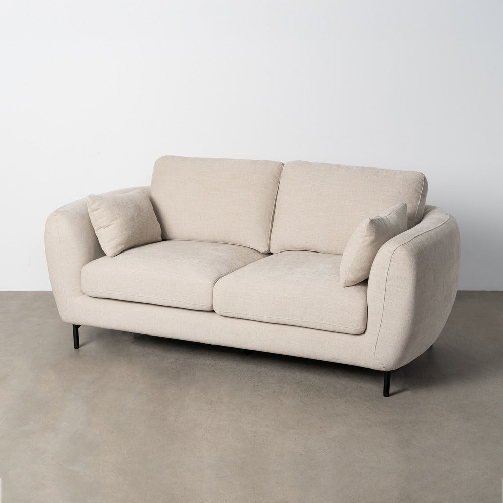 SOF� 2 PLAZAS CREMA TEJIDO-METAL 189 X 92 X 88 CM