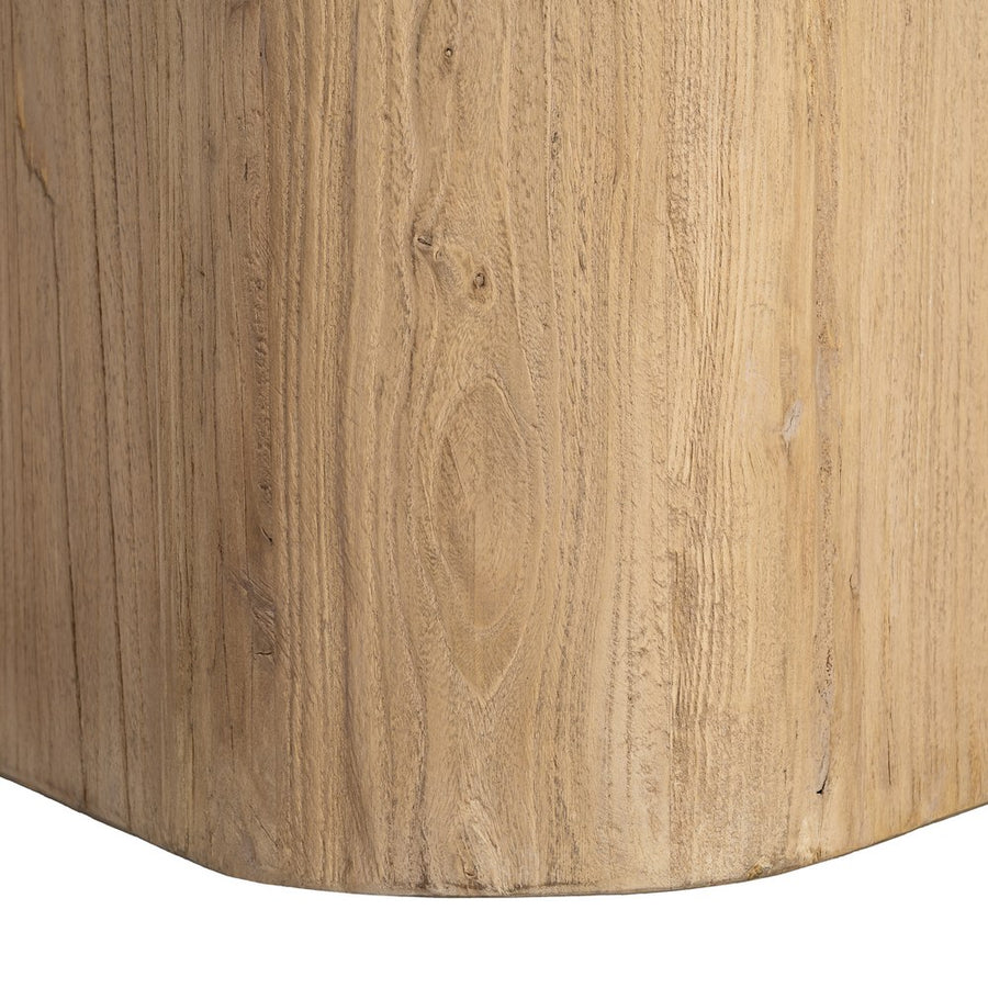 MESA COMEDOR MADERA DE OLMO SALÓN 150 X 150 X 76 CM