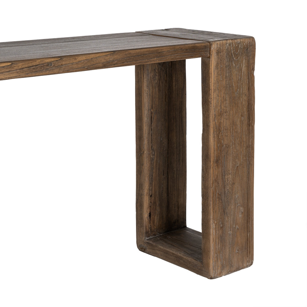 CONSOLA MADERA DE OLMO ENTRADA 178 X 38 X 76 CM