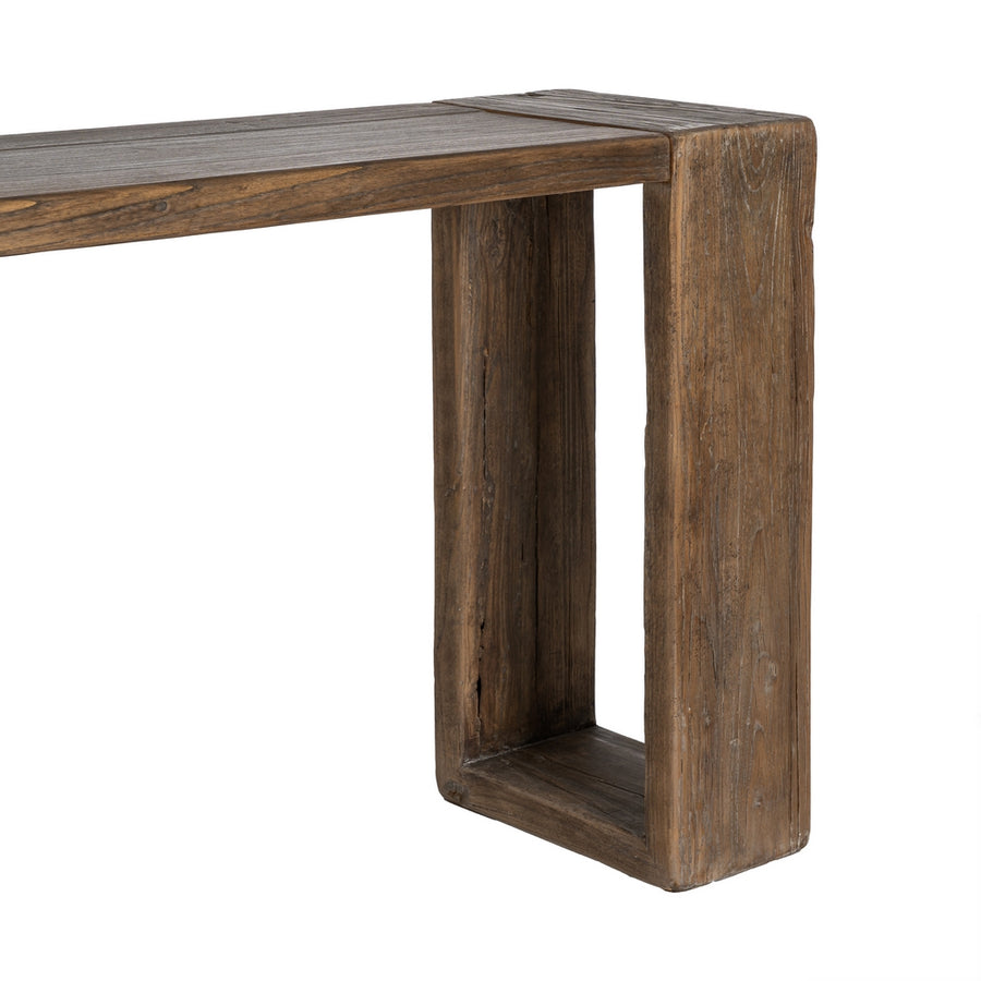 ELM WOOD CONSOLE ENTRANCE 178 X 38 X 76 CM