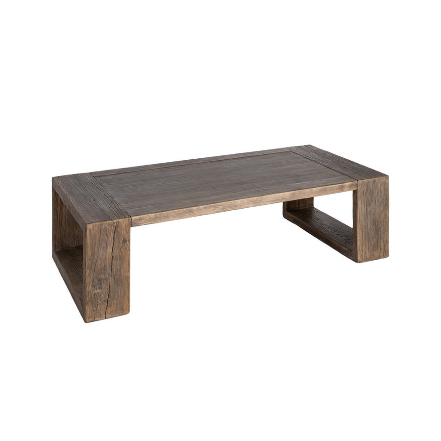 ELM WOOD COFFEE TABLE LIVING ROOM 160 X 80 X 43 CM