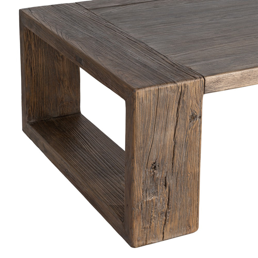 MESA CENTRO MADERA DE OLMO SALÓN 160 X 80 X 43 CM