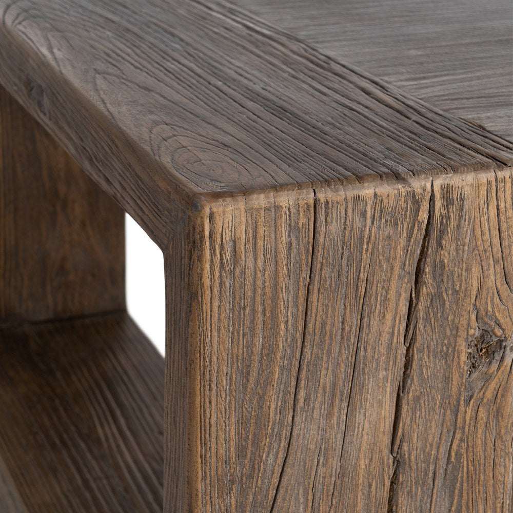 MESA CENTRO MADERA DE OLMO SALÓN 160 X 80 X 43 CM