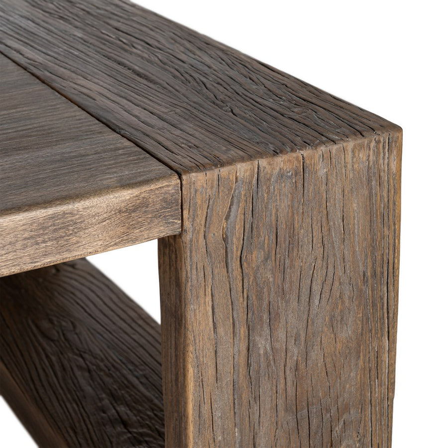 MESA CENTRO MADERA DE OLMO SALÓN 160 X 80 X 43 CM