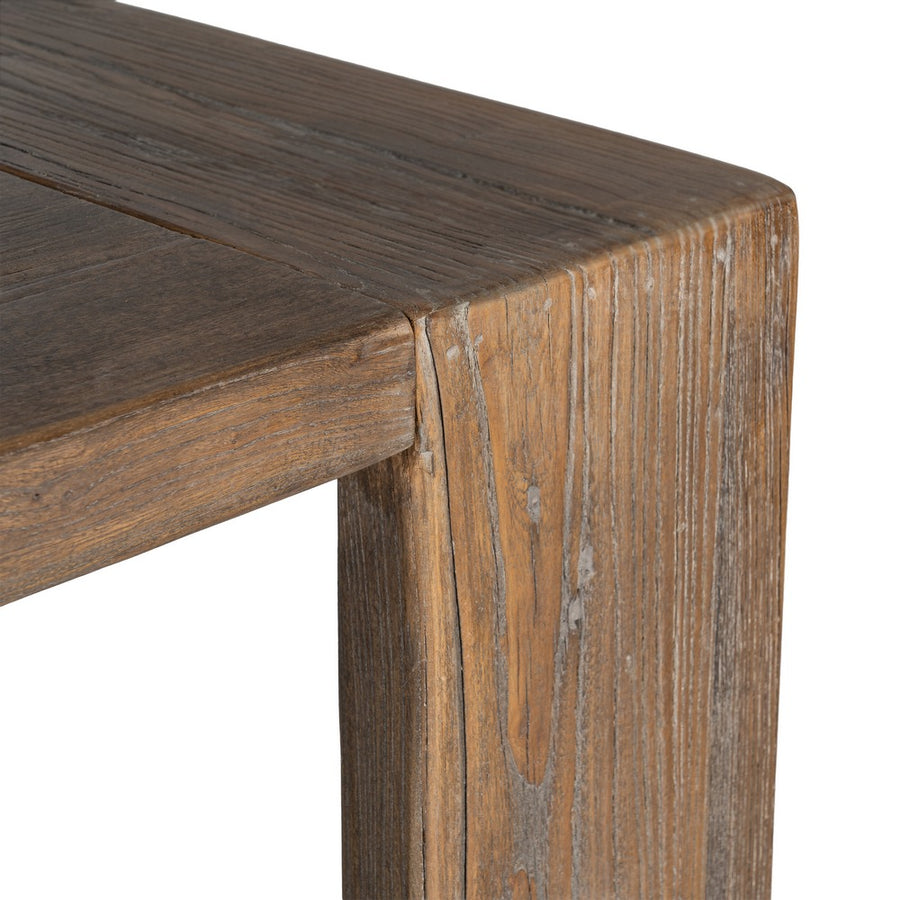 ELM WOOD DINING TABLE LIVING ROOM 200 X 100 X 76 CM