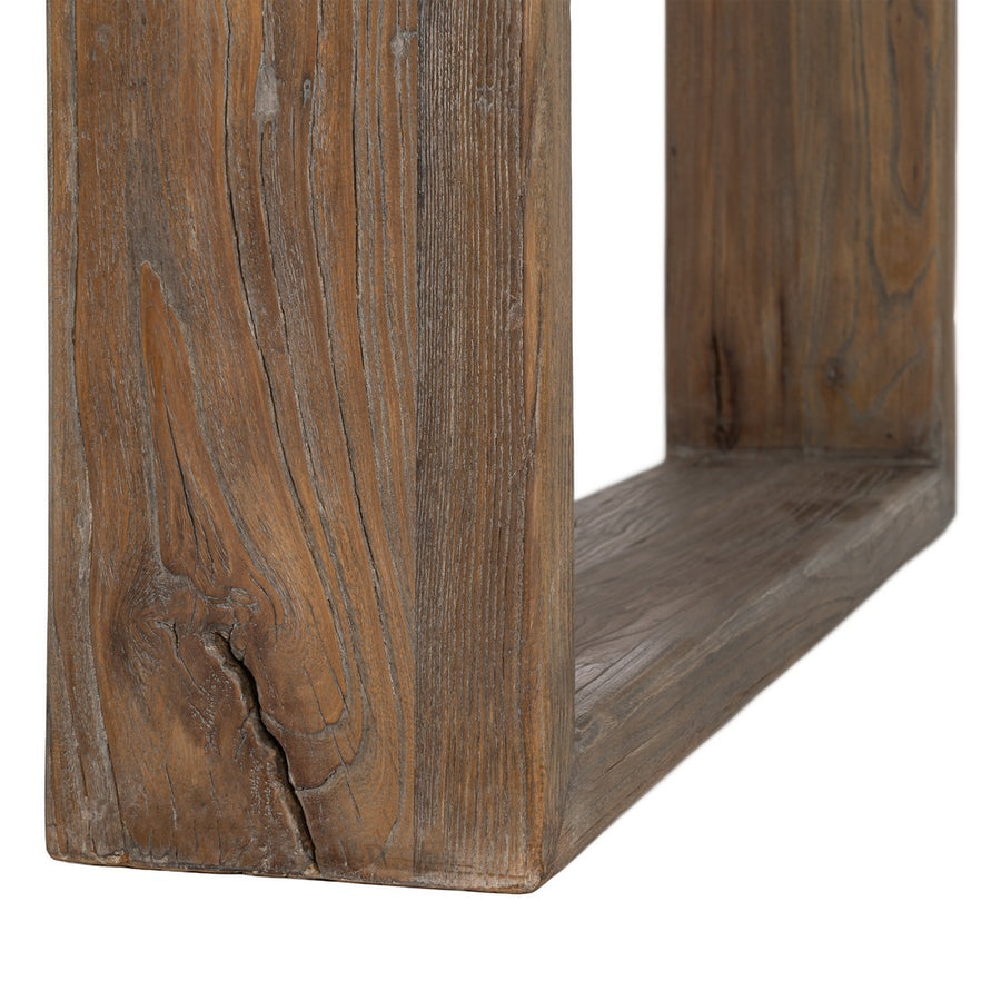 ELM WOOD DINING TABLE LIVING ROOM 200 X 100 X 76 CM