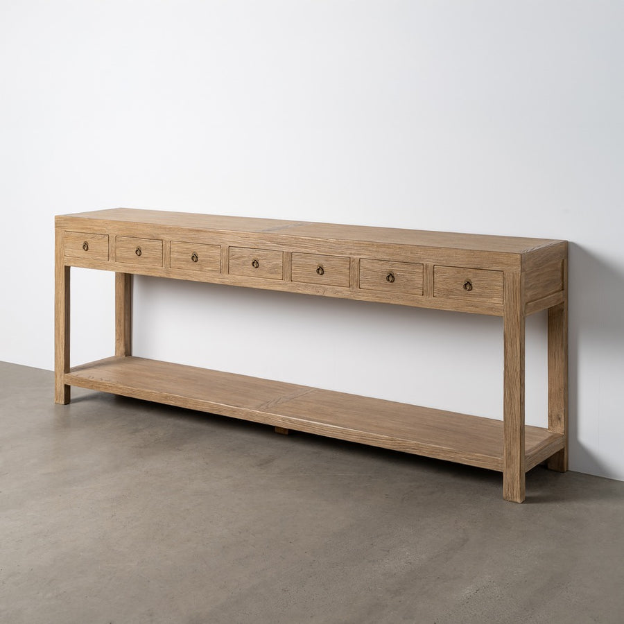 CONSOLA MADERA DE OLMO ENTRADA 240 X 45 X 90 CM