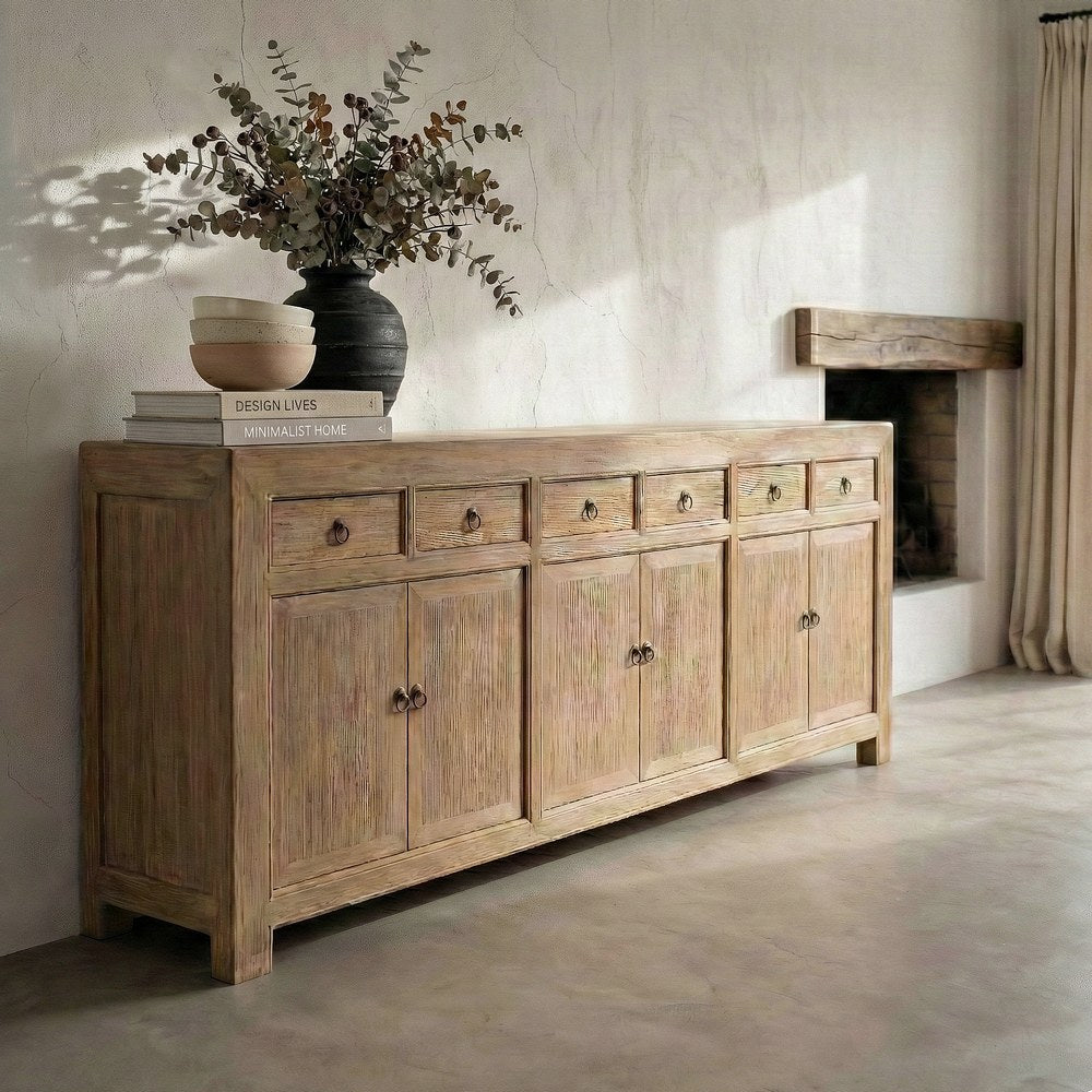 APARADOR MADERA DE PINO SAL�N 240 X 44 X 94 CM