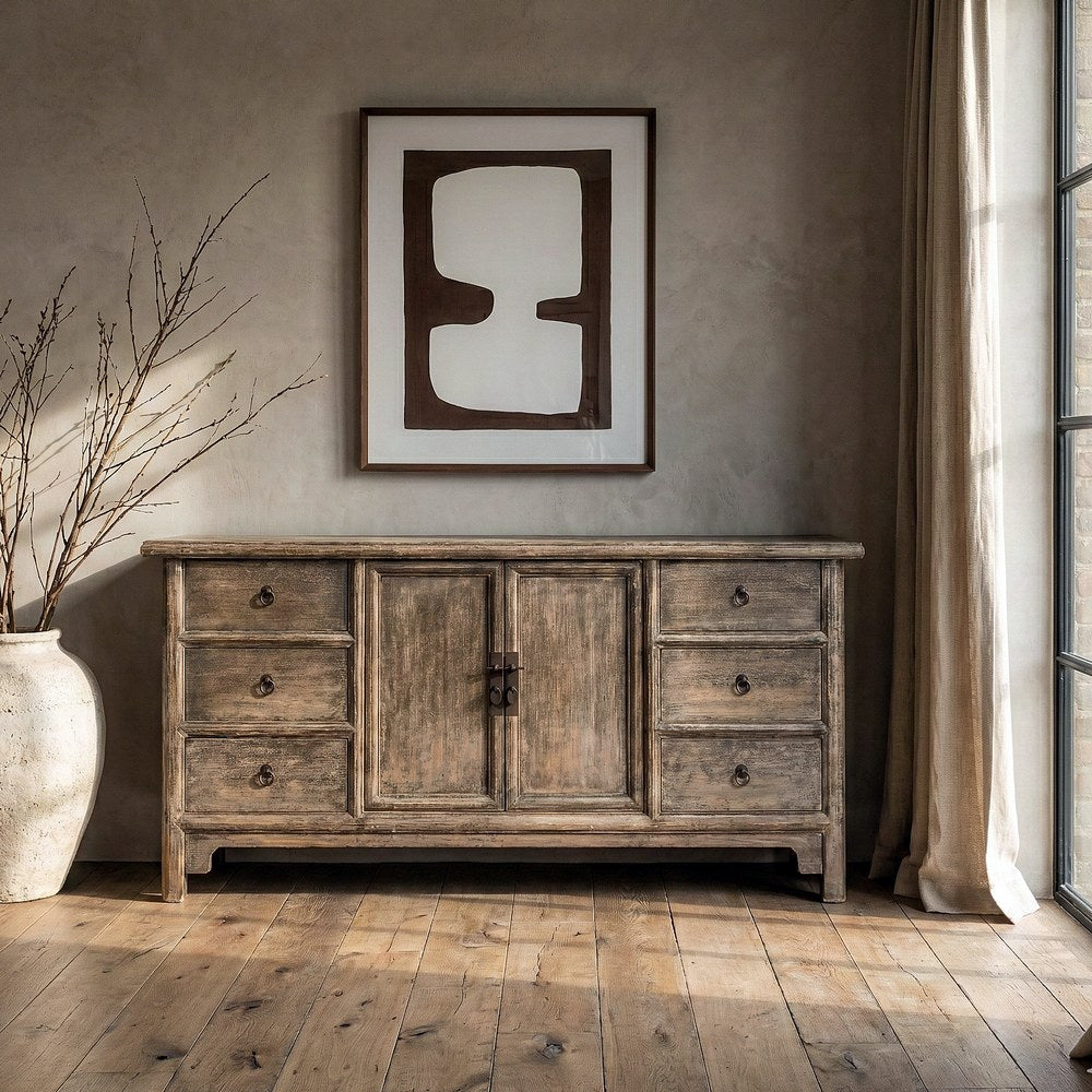 APARADOR MADERA DE PINO SAL�N 180 X 44 X 86 CM