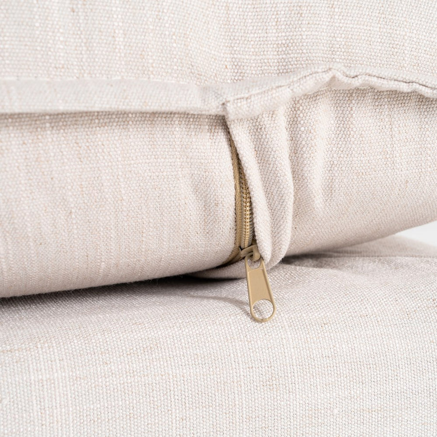 PUF BEIGE DM-TEJIDO SALÓN 100 X 100 X 42 CM