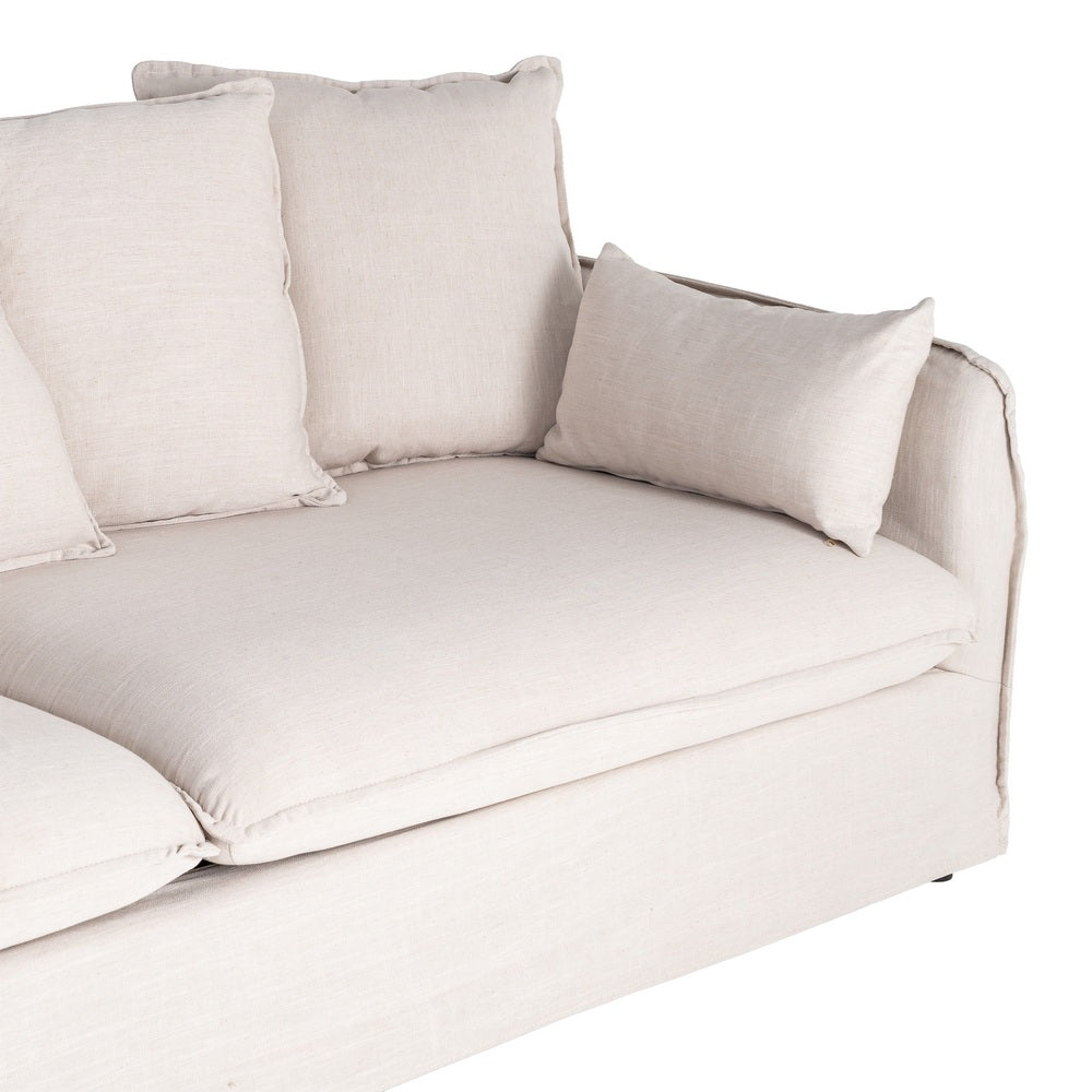 SOF� 3 PLAZAS BEIGE DM-TEJIDO SAL�N 212 X 104 X 76 CM