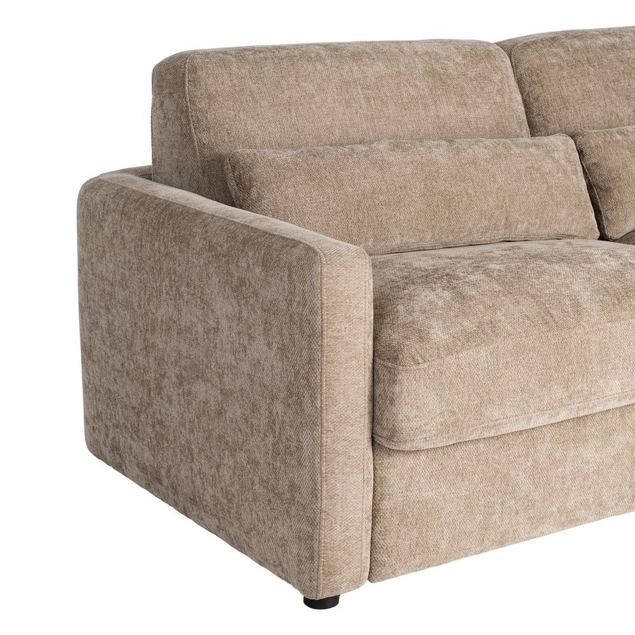 SOFÁ CAMA TAUPE DM-METAL SALÓN 194 X 104 X 88 CM