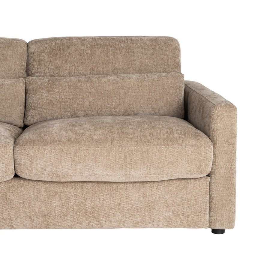 SOFÁ CAMA TAUPE DM-METAL SALÓN 194 X 104 X 88 CM