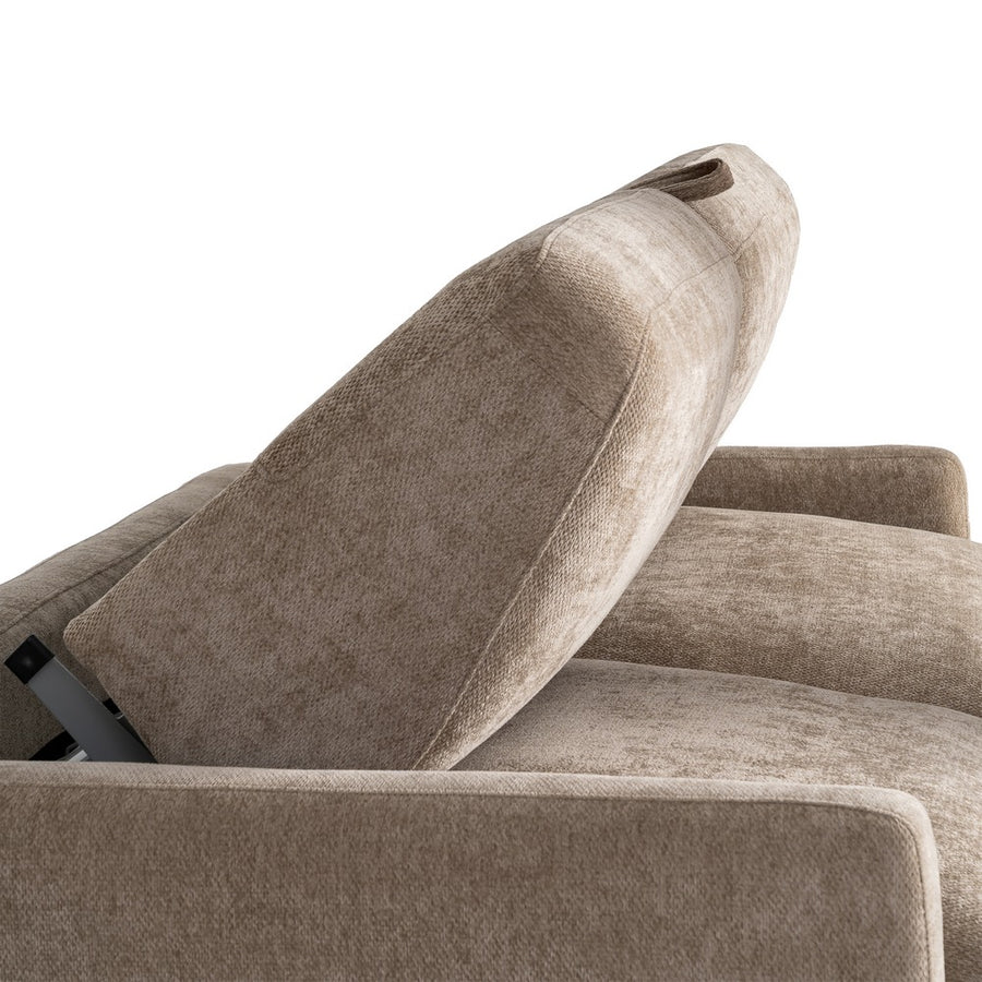 SOFÁ CAMA TAUPE DM-METAL SALÓN 194 X 104 X 88 CM