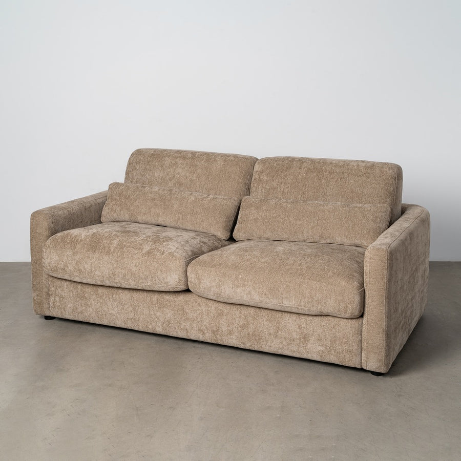 SOFÁ CAMA TAUPE DM-METAL SALÓN 194 X 104 X 88 CM