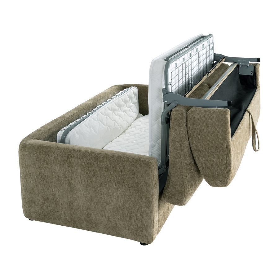 SOFÁ CAMA VERDE DM-METAL SALÓN 194 X 104 X 88 CM