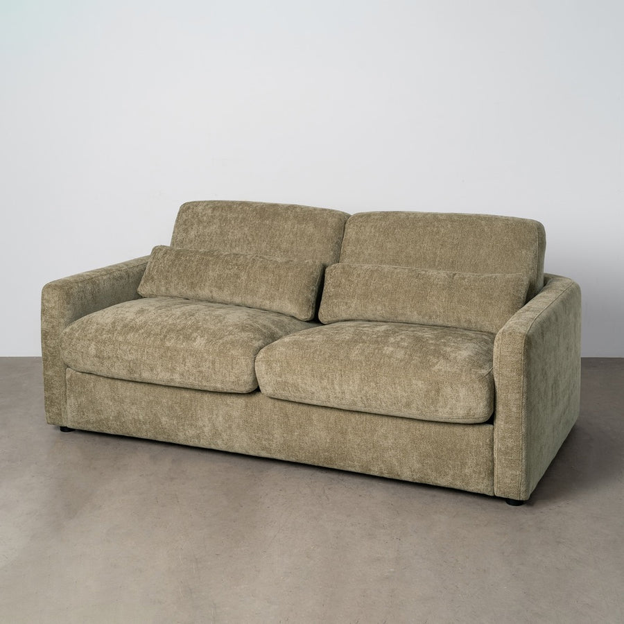 SOFÁ CAMA VERDE DM-METAL SALÓN 194 X 104 X 88 CM