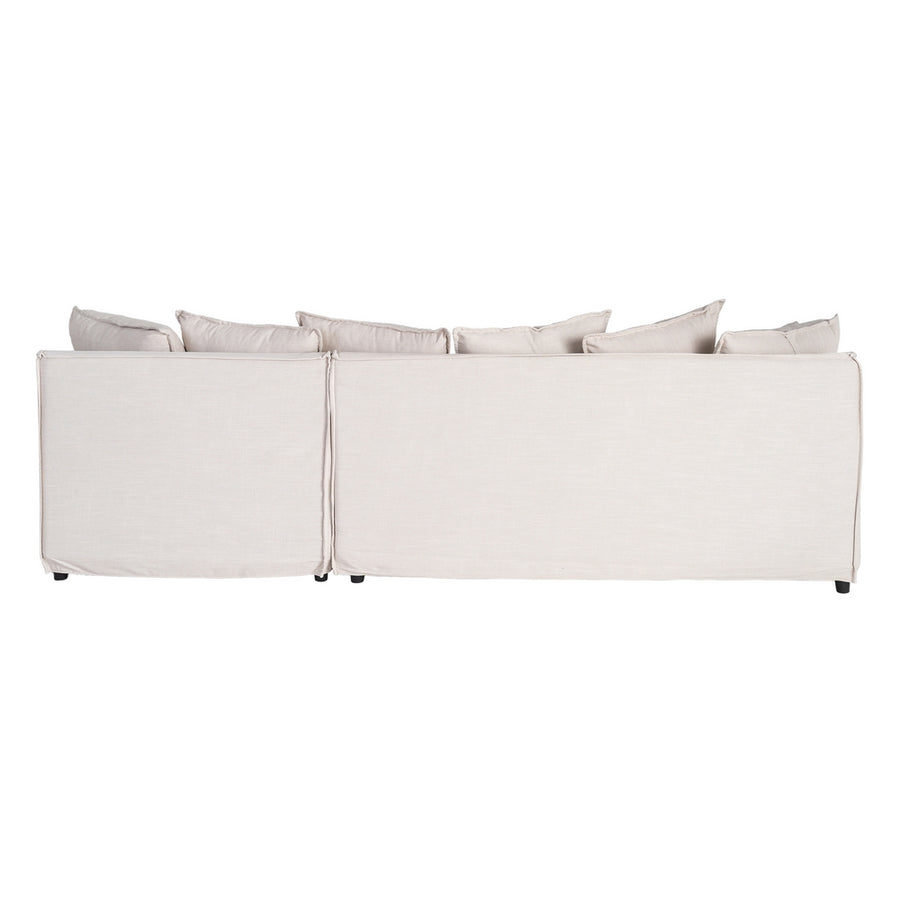 SOFÁ CHAISE LONGUE BEIGE DM-TEJIDO SALÓN 252 X 158 X 84 CM